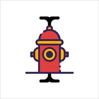 Fire hydrant icon illustration vector