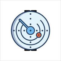 A clock with a target on it vector