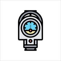 A gas meter icon on a white background vector