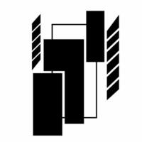 illustration graphic of design template shape geometric black vector