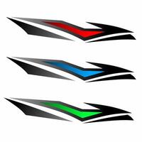 illustration graphics of design abstract elements for decal sticker vector