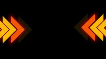Flashing Orange Arrows Overlay background video
