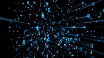 Digital Numbers Explosion For Cyber Monday video