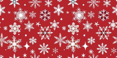 A magical and enchanting pattern with sparkling snowflakes vector