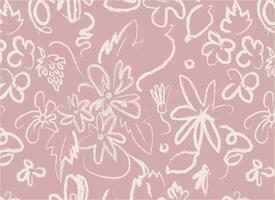 Minimalist floral pattern with abstract brushstrokes. Perfect for modern and trendy designs. vector