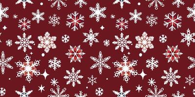 A festive and joyful pattern with playful snowflakes, ideal for creating a cheerful winter atmosphere. vector