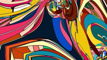 Abstract psychedelic fractal fluid colorful background for summer video