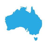 Australia map template isolated on white background. vector