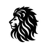Lion Silhouette on White Background. African Animal vector