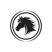New simple Horse silhouette Style with white background vector