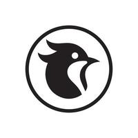 Creative simple Birds silhouette Style with white background template vector
