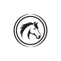 The Horse silhouette Style with white background vector