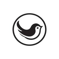 New Creative simple Birds silhouette Style with white background vector