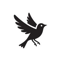 Creative simple Birds silhouette Style with white background 6 vector