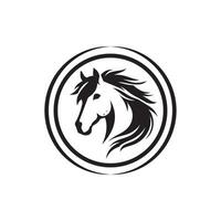 Creative simple Horse silhouette Style with white background 4 vector