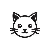 Creative modern Cat silhouette Style with white background vector
