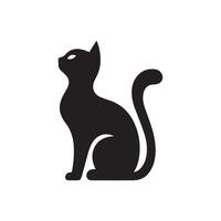 Modern simple Cat silhouette 3 vector