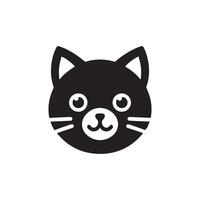 Modern simple Cat silhouette Style with white background vector