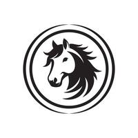 Creative simple Horse silhouette Style with white background 9 vector