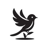 Creative simple Birds silhouette Style with white background 8 vector