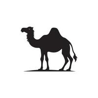 Creative a Simple camel silhouette Style with white vector