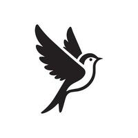 Creative simple Birds silhouette Style with white background 7 vector