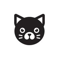 Creative Cat silhouette Style with white background vector