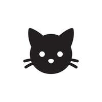 New simple Cat silhouette Style with white background vector