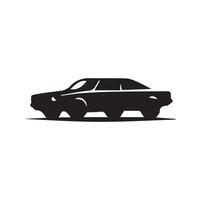 Car silhouette Style with white background vector