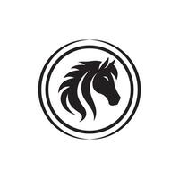 Creative simple Horse silhouette Style vector
