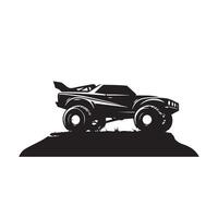 Creative Car silhouette Style with white background vector