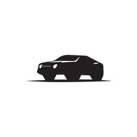 simple Car silhouette Style with white background vector