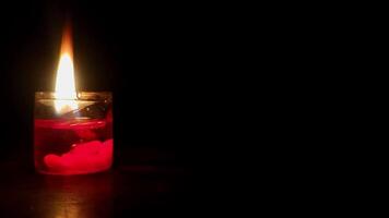 Red candle light video