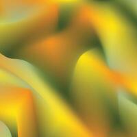 A yellow and green abstract background with a wave pattern vector