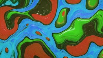 Colourful abstract paint liquid. It is full of different colours and has a smooth movement. video