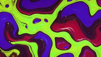 Colourful abstract paint liquid. It is full of different colours and has a smooth movement. video