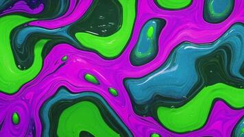 Colourful abstract paint liquid. It is full of different colours and has a smooth movement. video