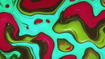 Colourful abstract paint liquid. It is full of different colours and has a smooth movement. video