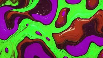 Colourful abstract paint liquid. It is full of different colours and has a smooth movement. video