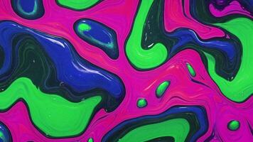 Colourful abstract paint liquid. It is full of different colours and has a smooth movement. video