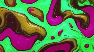 Colourful abstract paint liquid. It is full of different colours and has a smooth movement. video
