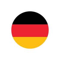 Round element in colors of German flag vector