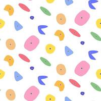 Climbing wall seamless pattern with colored holds. bouldering pattern colored, sport indoor design, illustration of adventure activity training climb vector