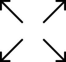 Expand icon. Full screen or full exit icon set. Flat style Maximize screen icon vector