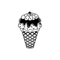 Ice cream cone vector