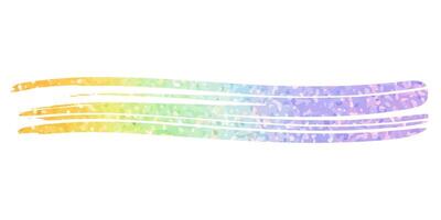 Rainbow gradient paint stroke. Brush stroke with multi colored glitter. Colorful rainbow background vector
