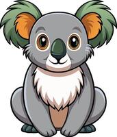Charming Koala Design Available on EPS File vector