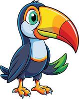 Colorful Toucan Bird Available on EPS File vector