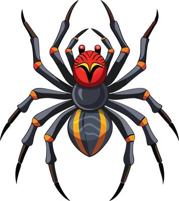 Creepy Crawler Spider Silhouette Available on EPS File