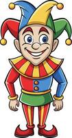 Playful Jester Design Available on EPS File vector